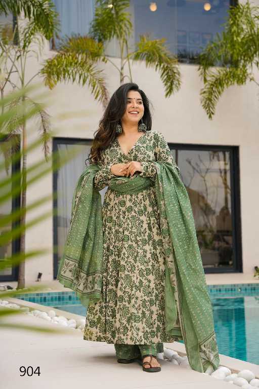 Lucaya Clora Vol-9 Wholesale Anarkali Top With Pant And Dupatta