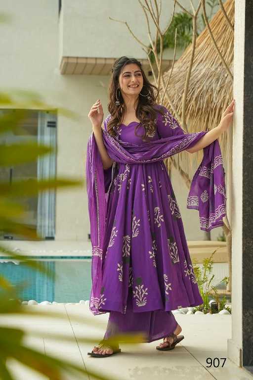 Lucaya Clora Vol-9 Wholesale Anarkali Top With Pant And Dupatta