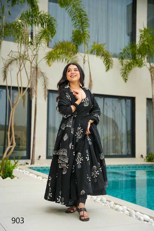 Lucaya Clora Vol-9 Wholesale Anarkali Top With Pant And Dupatta