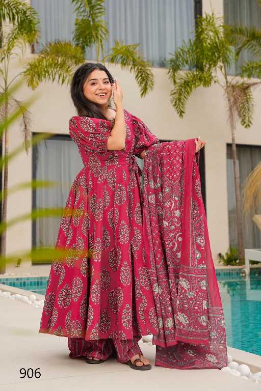 Lucaya Clora Vol-9 Wholesale Anarkali Top With Pant And Dupatta