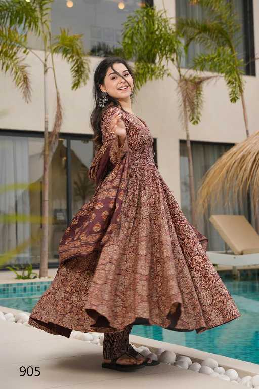 Lucaya Clora Vol-9 Wholesale Anarkali Top With Pant And Dupatta