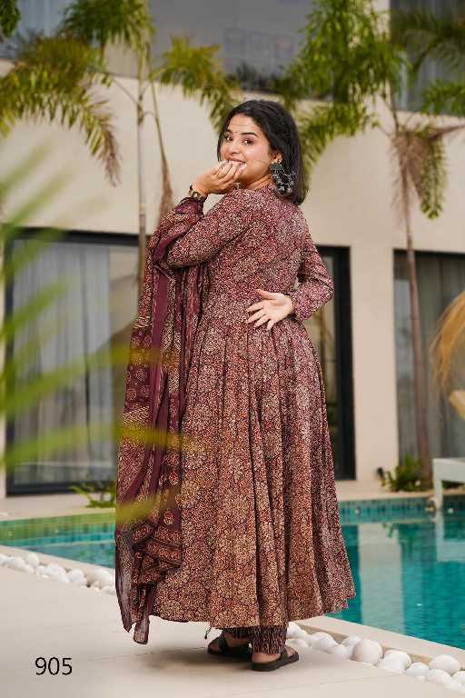 Lucaya Clora Vol-9 Wholesale Anarkali Top With Pant And Dupatta
