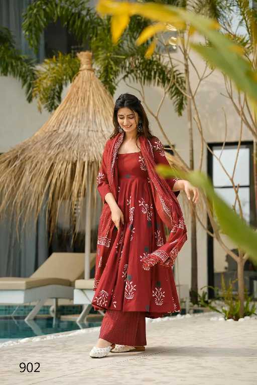 Lucaya Clora Vol-9 Wholesale Anarkali Top With Pant And Dupatta