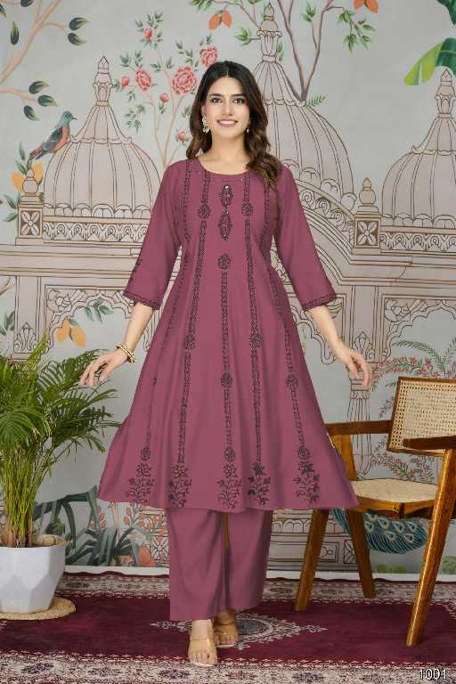 Tanisha Rashmika Vol-2 Wholesale Viscose Roman Silk Anarkali Kurti