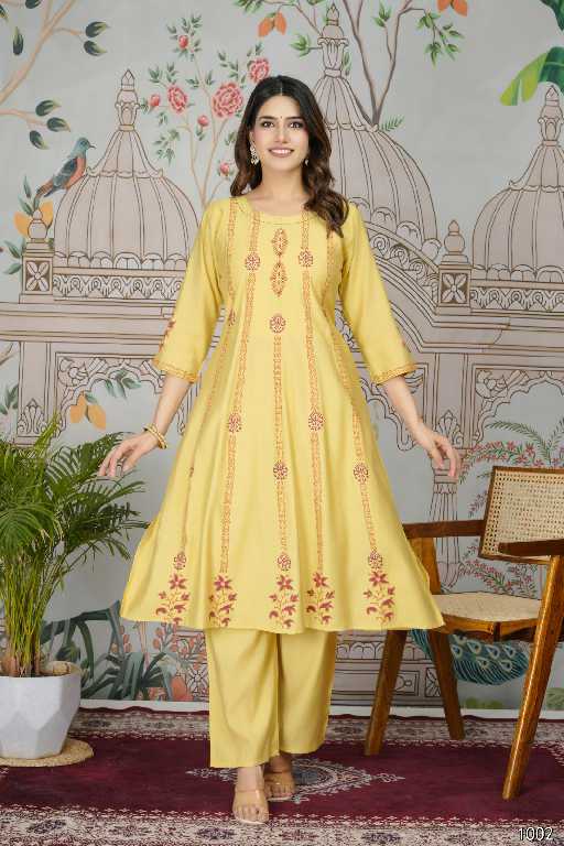 Tanisha Rashmika Vol-2 Wholesale Viscose Roman Silk Anarkali Kurti