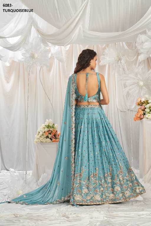 PF 6083 Series Wholesale Poly Georgette Designer Lehengas Choli