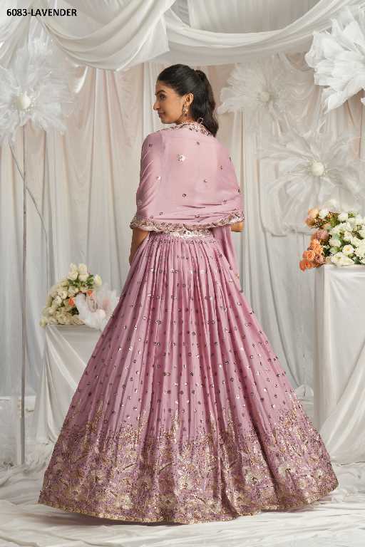 PF 6083 Series Wholesale Poly Georgette Designer Lehengas Choli