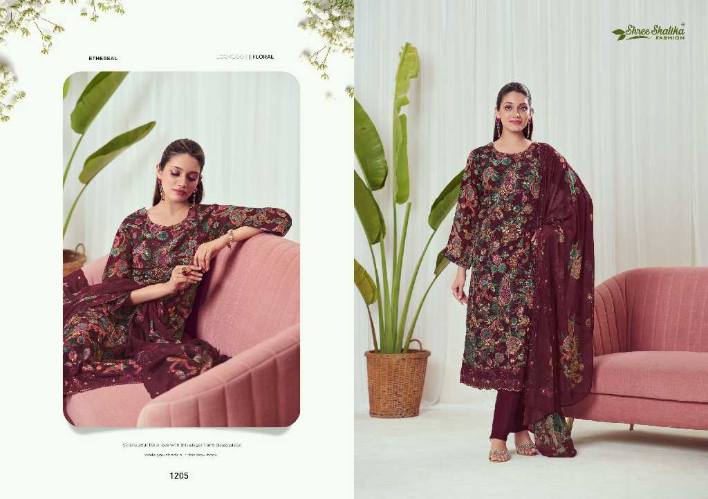 Shree Shalika Shalika Vol-112 Wholesale Georgette Multi Work Straight Suits Catalog