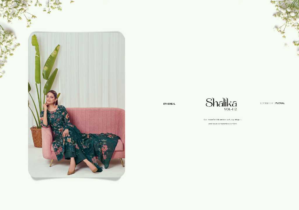 Shree Shalika Shalika Vol-112 Wholesale Georgette Multi Work Straight Suits Catalog