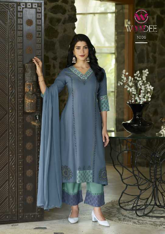 Woodee Tamanna Wholesale A-Line Readymade 3 Piece Collection