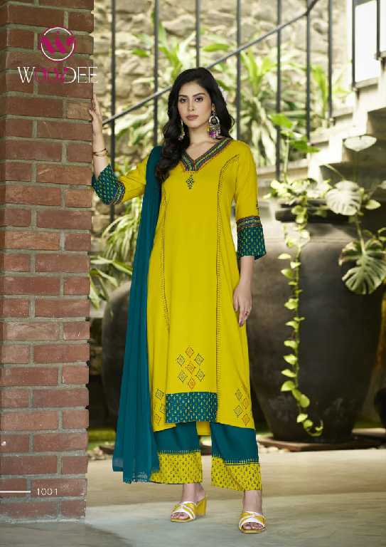 Woodee Tamanna Wholesale A-Line Readymade 3 Piece Collection