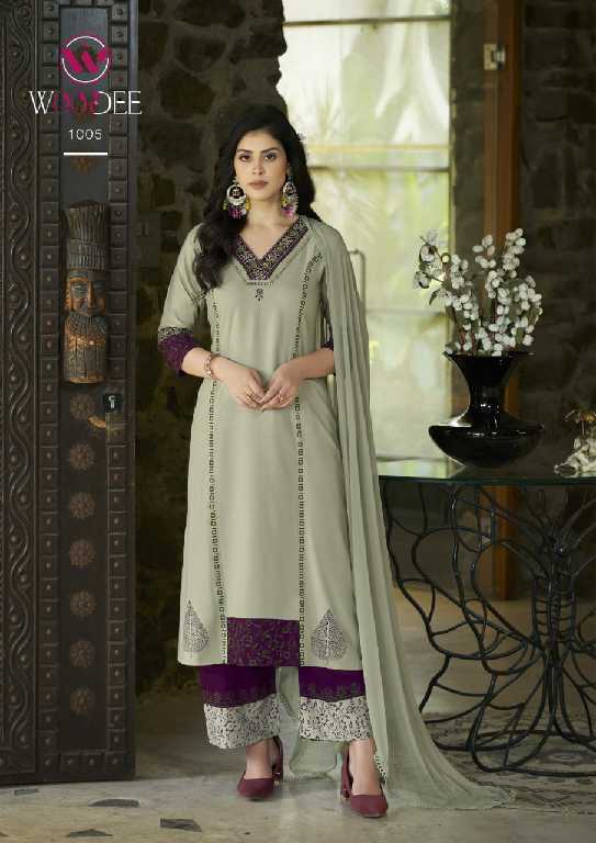 Woodee Tamanna Wholesale A-Line Readymade 3 Piece Collection