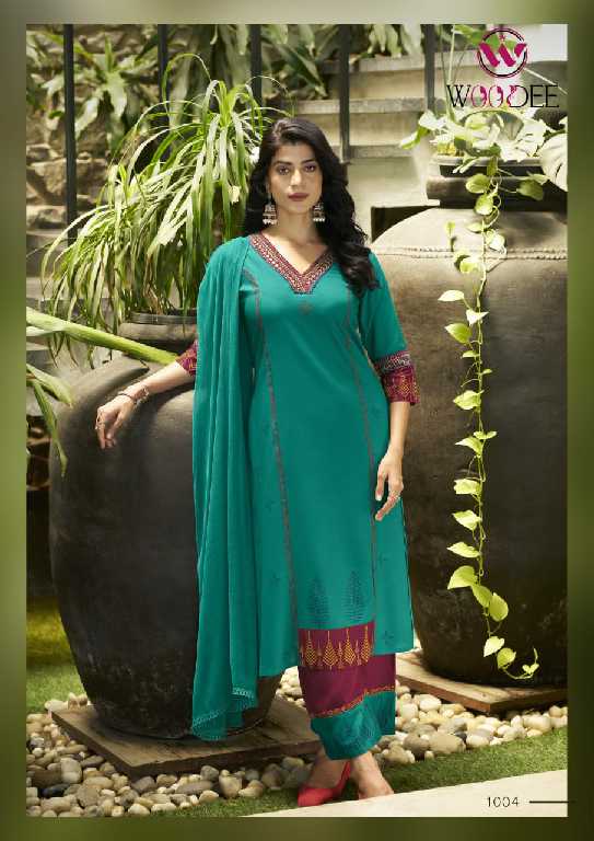 Woodee Tamanna Wholesale A-Line Readymade 3 Piece Collection