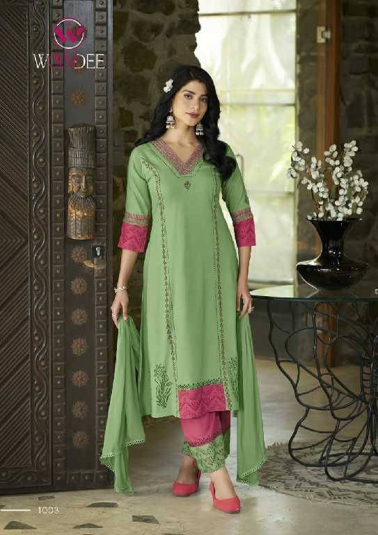 Woodee Tamanna Wholesale A-Line Readymade 3 Piece Collection