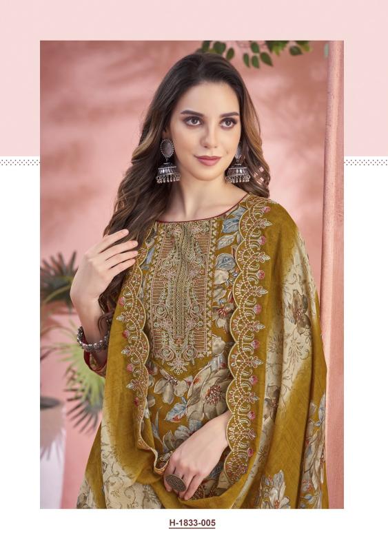 ALOK BASHIRA CAMBRIC COTTON FASHIONABLE PAKISTANI 3PCS DRESS