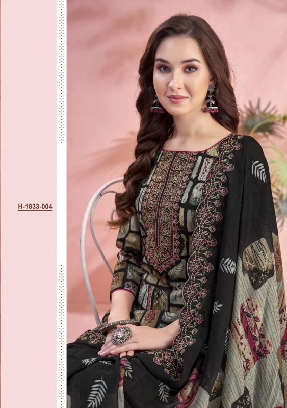ALOK BASHIRA CAMBRIC COTTON FASHIONABLE PAKISTANI 3PCS DRESS