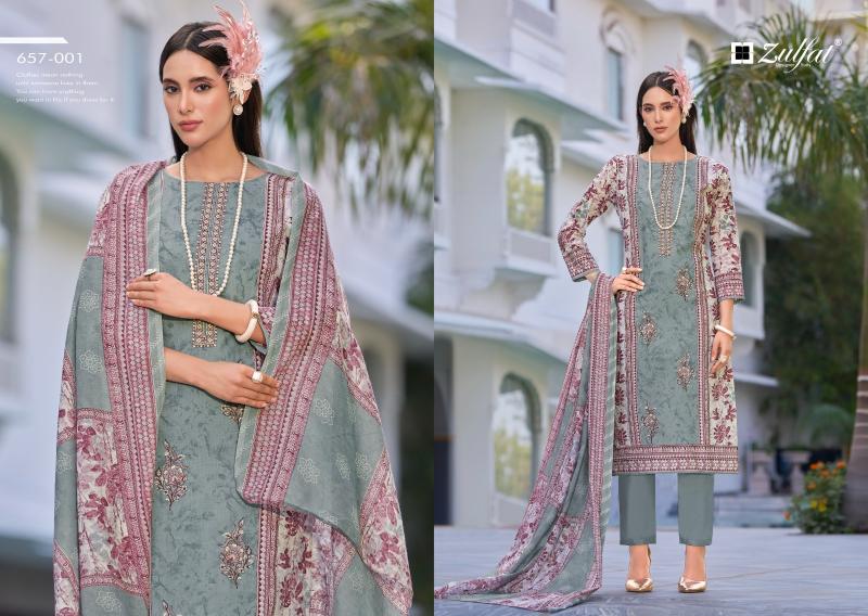 VENISHA BY ZULFAT DESIGNER COTTON SUIT FOR WOMENS