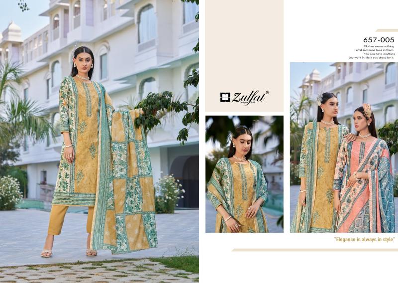 VENISHA BY ZULFAT DESIGNER COTTON SUIT FOR WOMENS