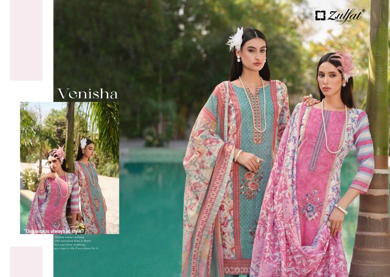 VENISHA BY ZULFAT DESIGNER COTTON SUIT FOR WOMENS