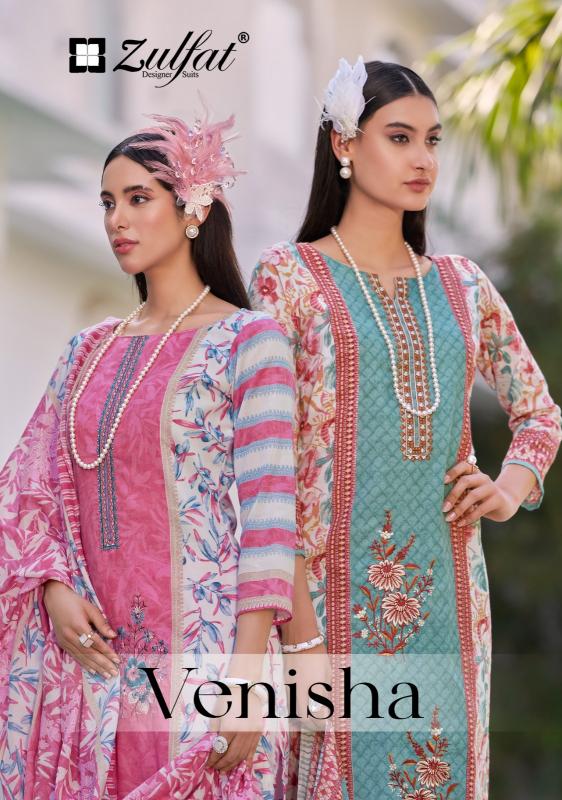 VENISHA BY ZULFAT DESIGNER COTTON SUIT FOR WOMENS