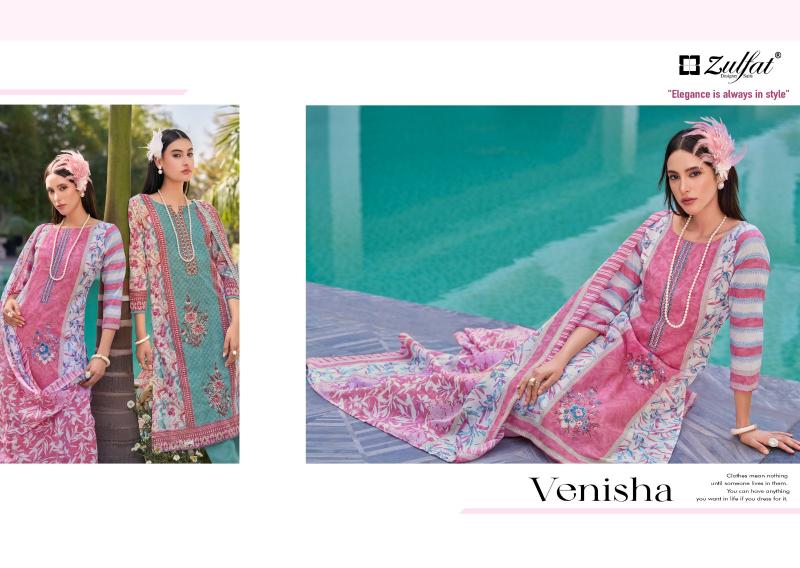 VENISHA BY ZULFAT DESIGNER COTTON SUIT FOR WOMENS