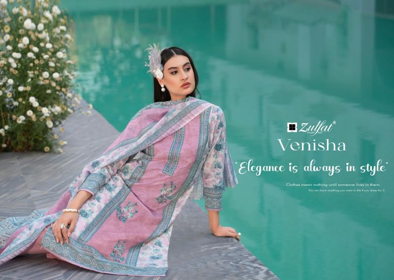VENISHA BY ZULFAT DESIGNER COTTON SUIT FOR WOMENS