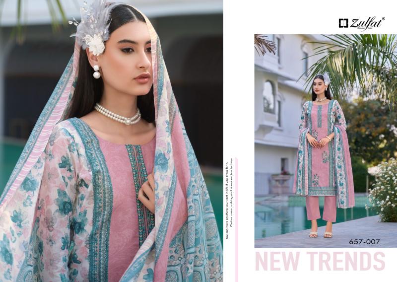 VENISHA BY ZULFAT DESIGNER COTTON SUIT FOR WOMENS