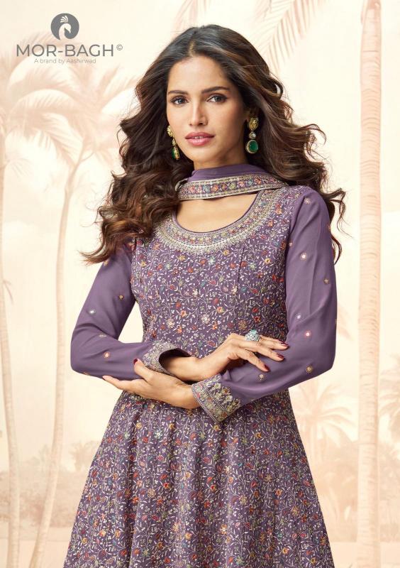 MOR BAGH BY AASHIRWAD APURVA WHOLESALE GEORGETTE READYMADE PARTY WEAR PLAZZO SUITS