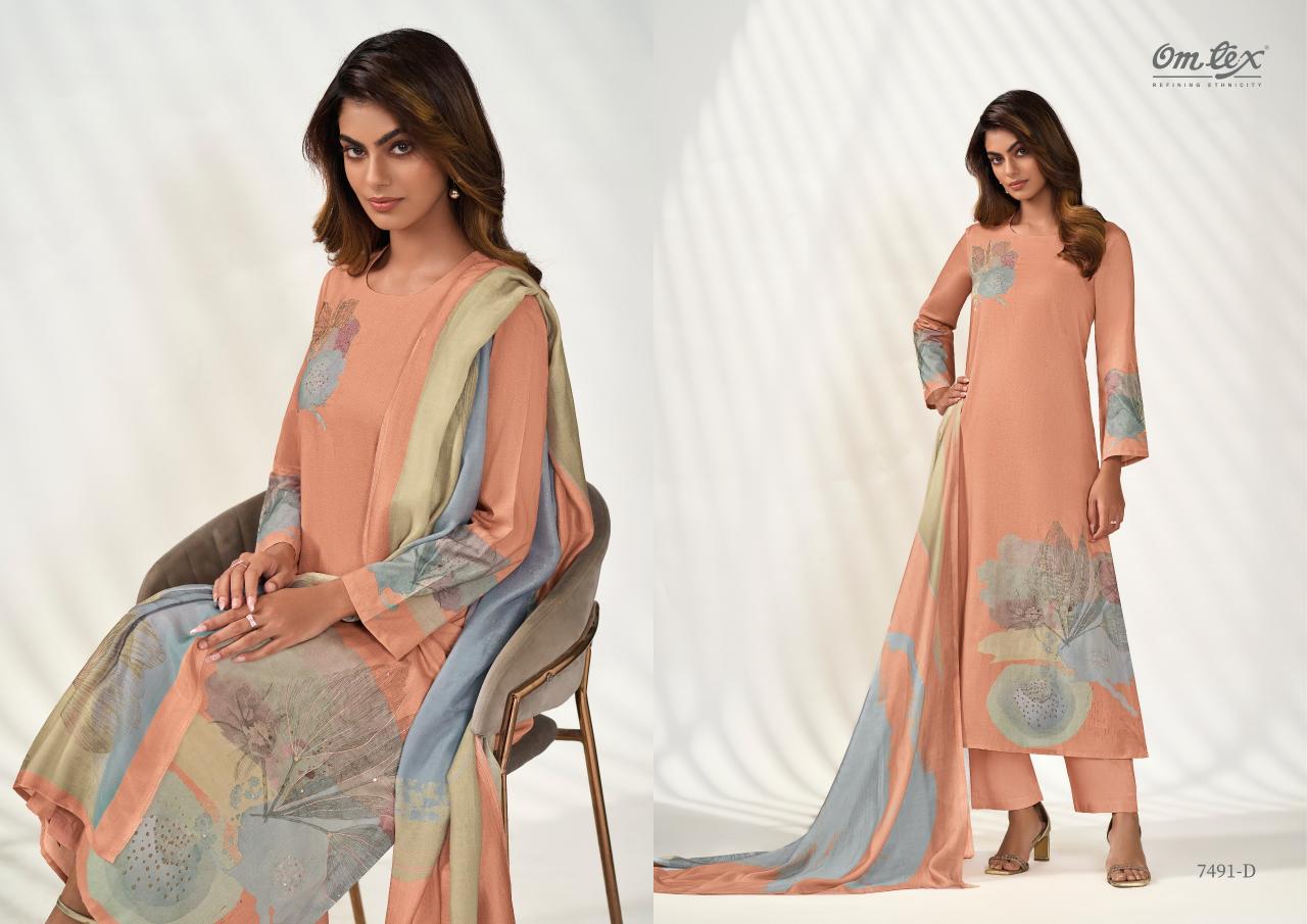 OMTEX KAINAT LAWN COTTON MODERN SALWAR KAMEEZ SET