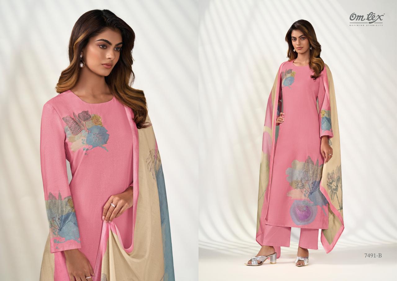 OMTEX KAINAT LAWN COTTON MODERN SALWAR KAMEEZ SET