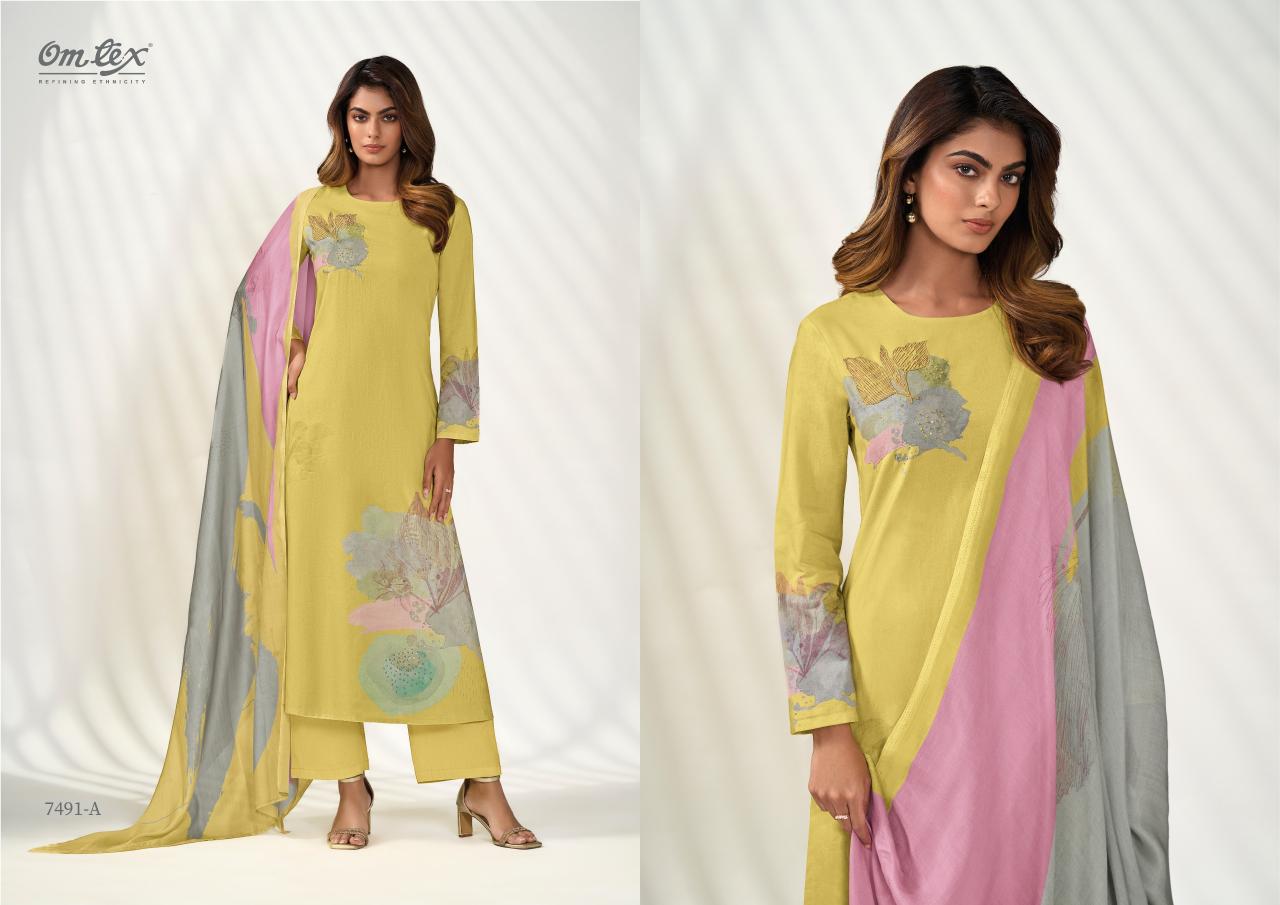 OMTEX KAINAT LAWN COTTON MODERN SALWAR KAMEEZ SET