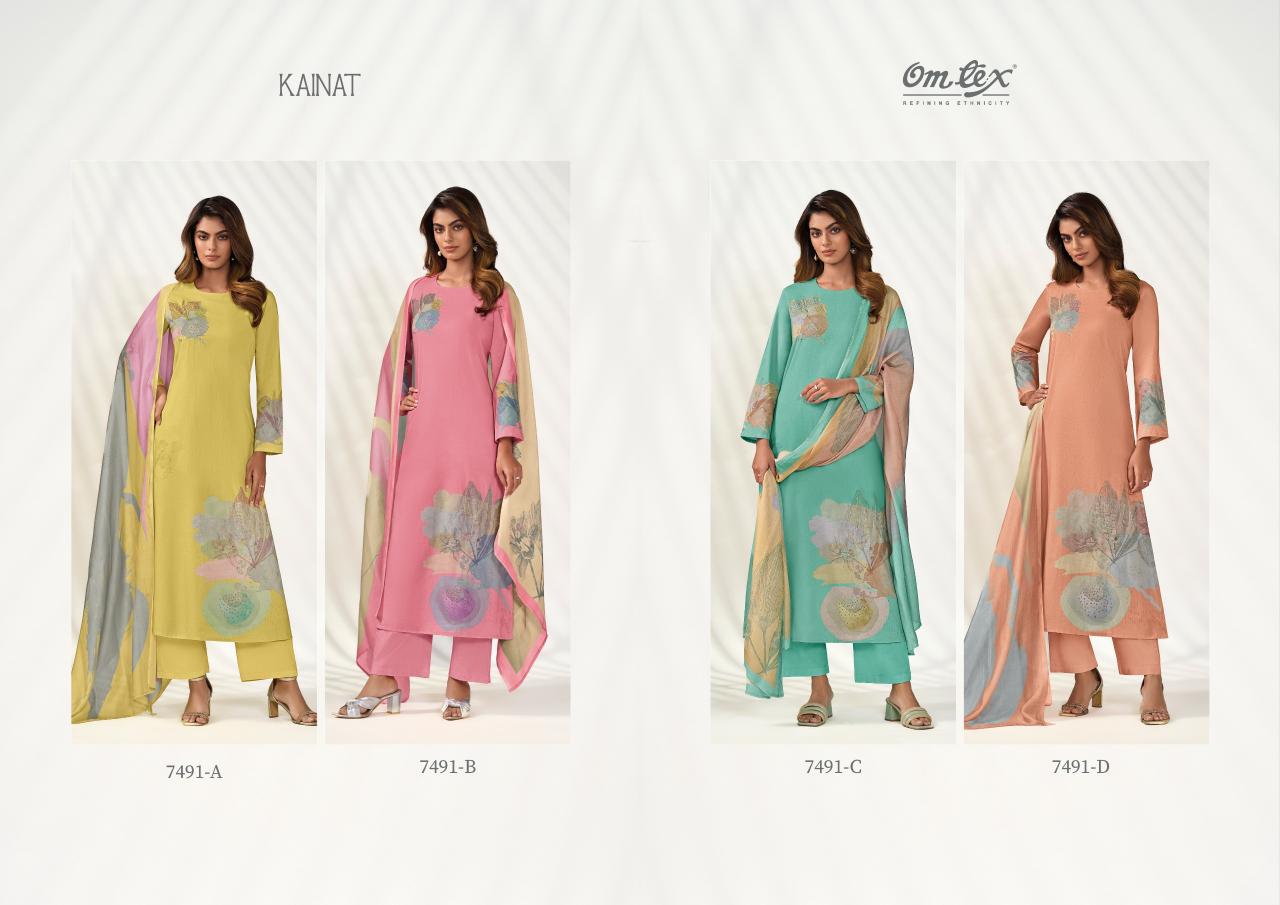 OMTEX KAINAT LAWN COTTON MODERN SALWAR KAMEEZ SET