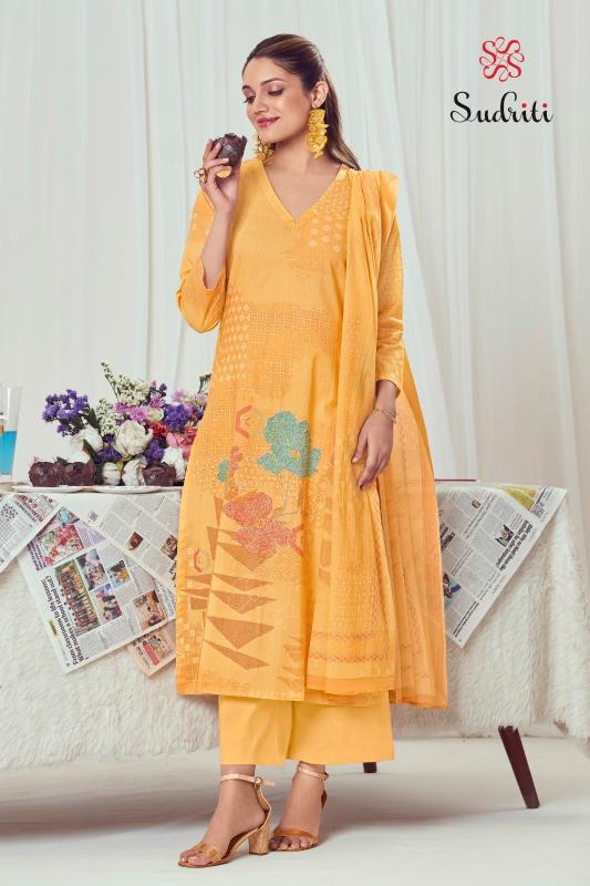 ZAREEN BY SUDRITI POPULAR DESIGN COTTON LAWN UNSTITCH 3PCS DRESS