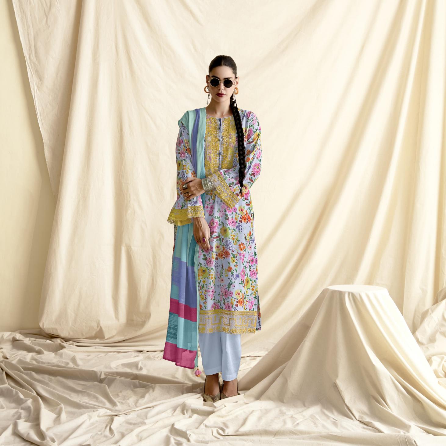 CANVAS VOL 18 BY SOHNI KIMORA LAWN GORGEOUS LOOK SALWAR KAMEEZ