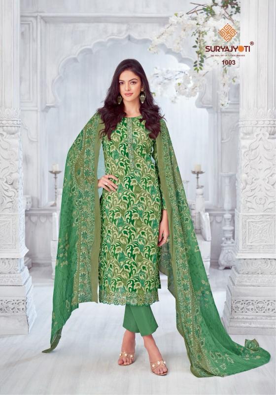 KIRAN VOL 1 BY SURYAJYOTI LAWN COTTON PRETTY LOOK SUITS ONLINE