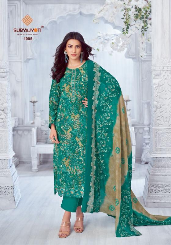 KIRAN VOL 1 BY SURYAJYOTI LAWN COTTON PRETTY LOOK SUITS ONLINE