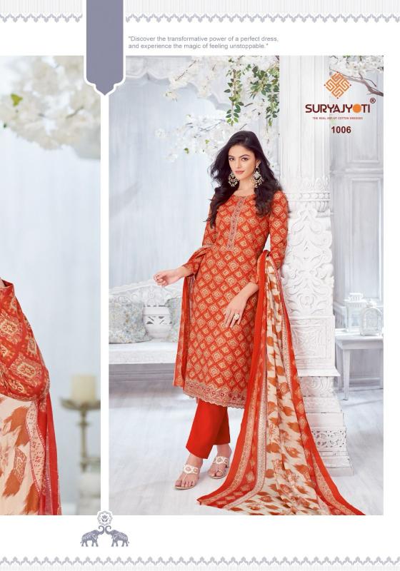 KIRAN VOL 1 BY SURYAJYOTI LAWN COTTON PRETTY LOOK SUITS ONLINE