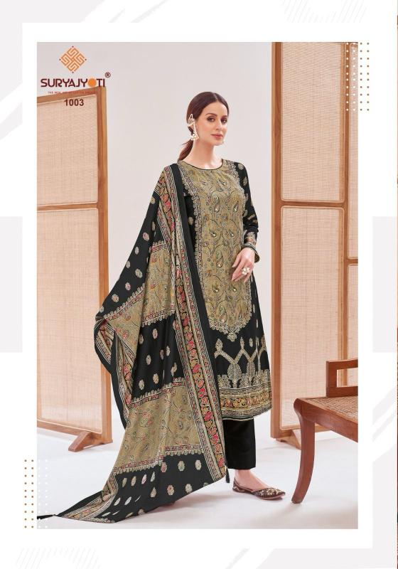 KUSUM VOL 1 BY SURYAJYOTI ROMAN CHECKS STYLISH SUIT FOR LADIES