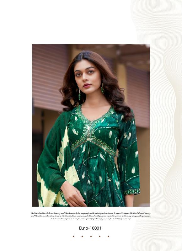 POOJA VOL 10 BY MYSTIC 9 RAYON READYMADE UNIQUE SALWAR KAMEEZ