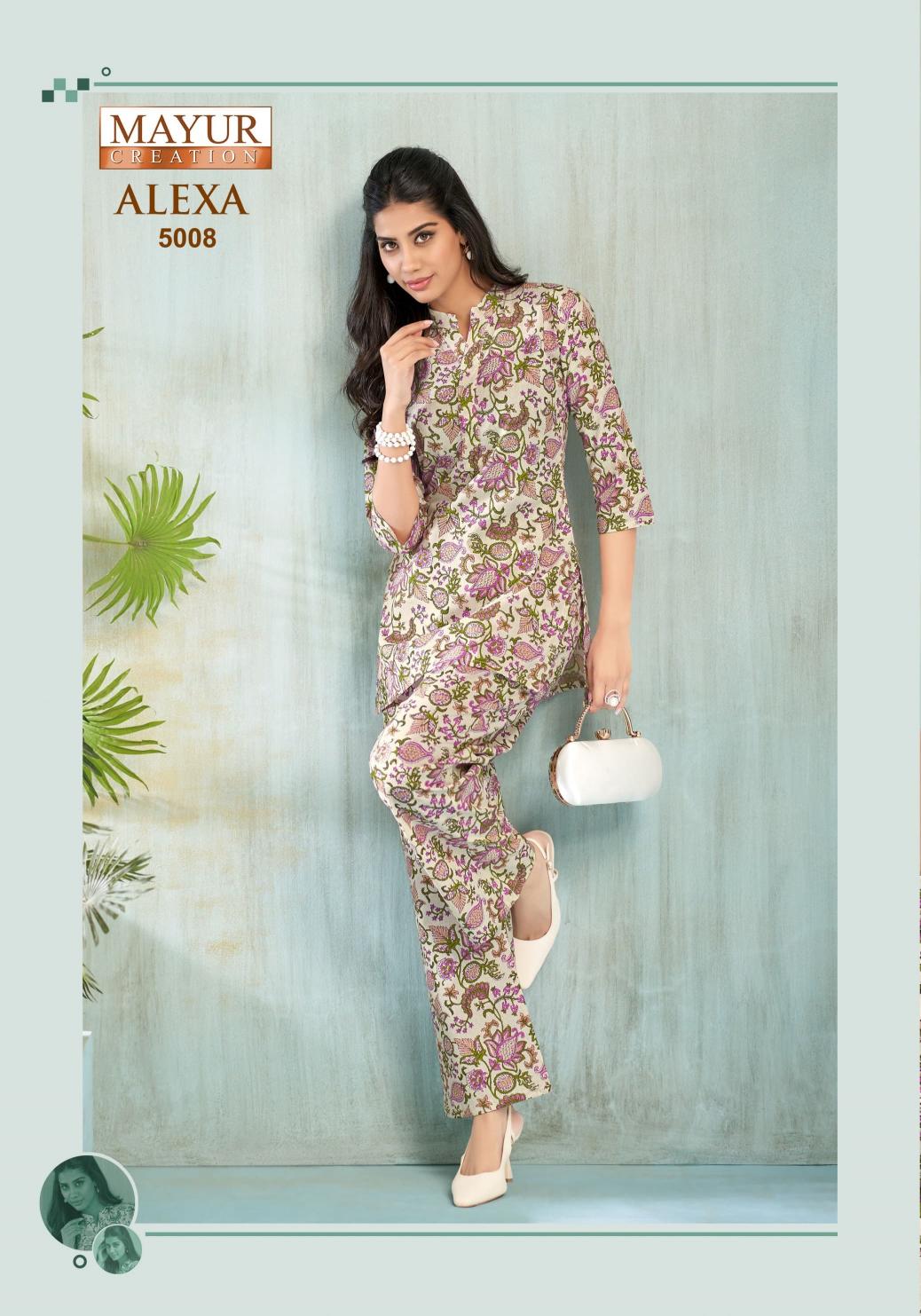 MAYUR CREATION ALEXA VOL 5 READYMADE FASHIONABLE COTTON CORD-SET ONLINE