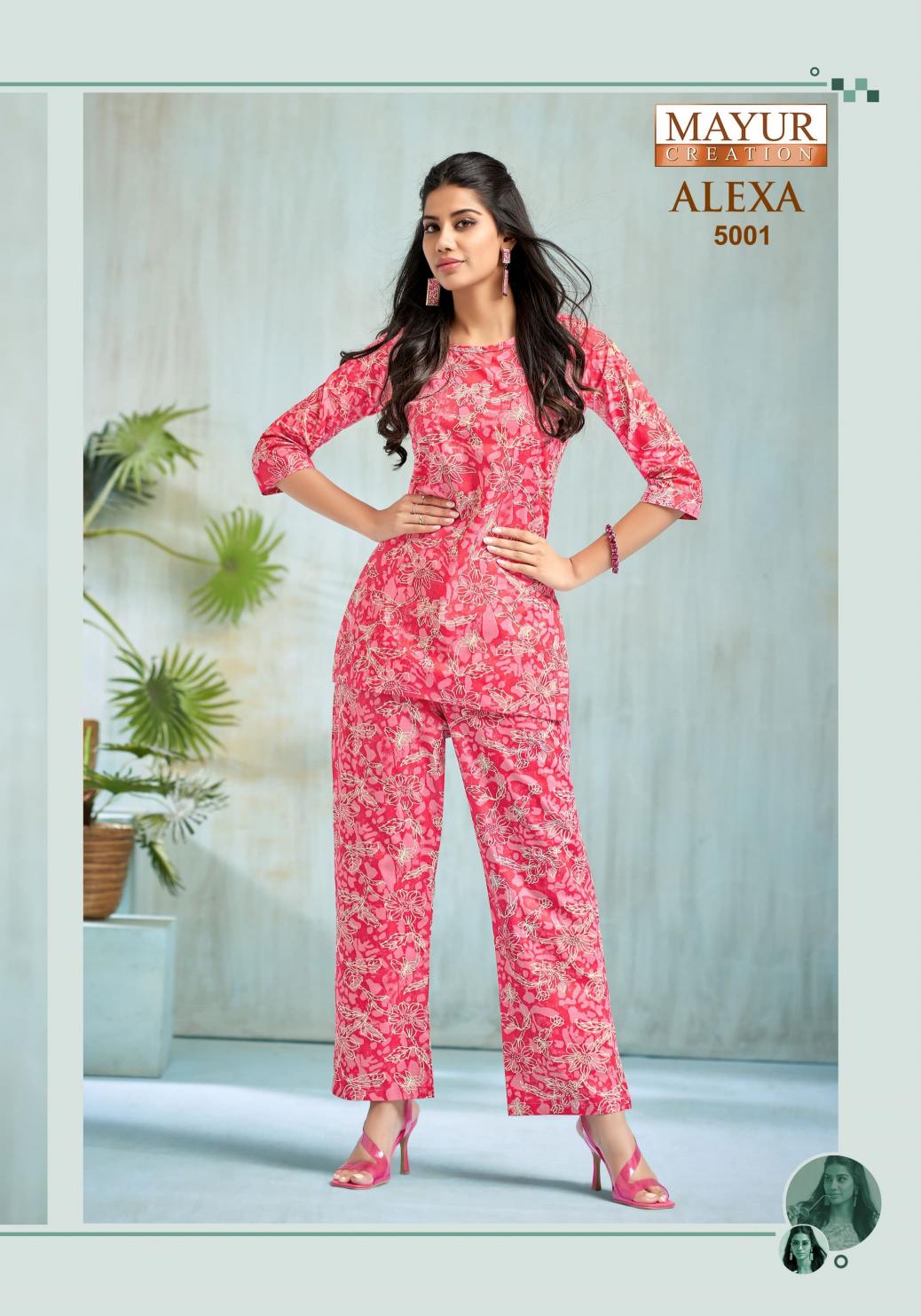 MAYUR CREATION ALEXA VOL 5 READYMADE FASHIONABLE COTTON CORD-SET ONLINE