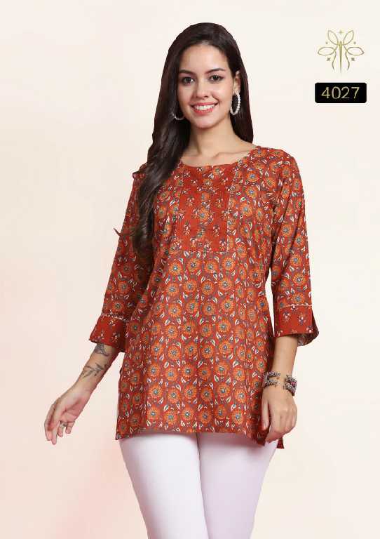 Rajnandini Akshara Wholesale Pure Cotton Short Tops