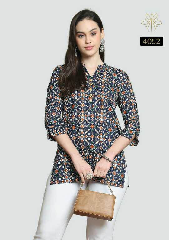 Rajnandini Akshara Wholesale Pure Cotton Short Tops