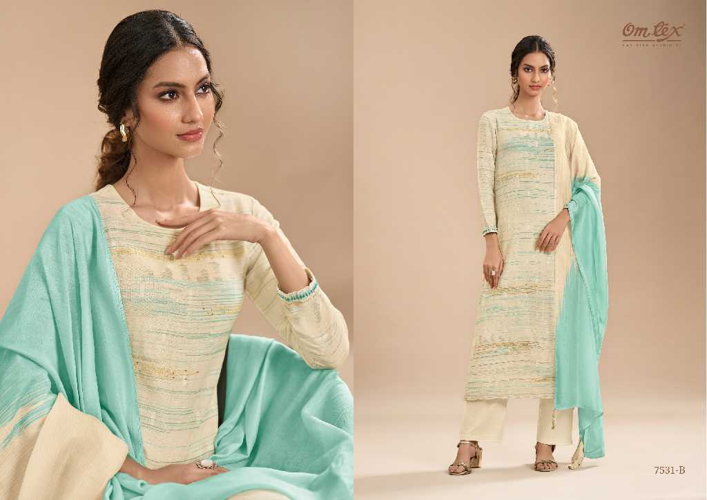Omtex Suhana Wholesale Linen With Hand Work Salwar Suits