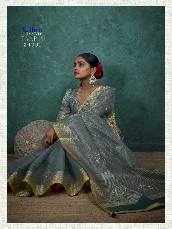 Sethnic Taarini Handwork Linen Wholesale Ethnic Sarees