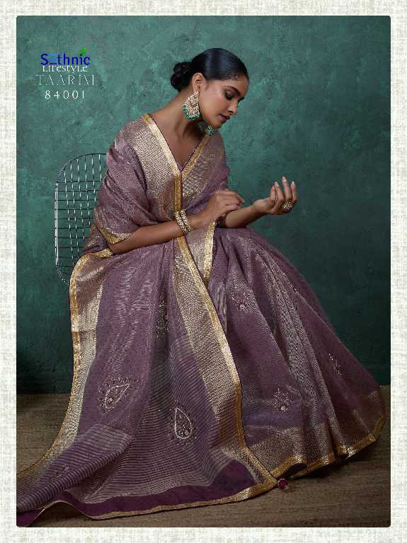 Sethnic Taarini Handwork Linen Wholesale Ethnic Sarees