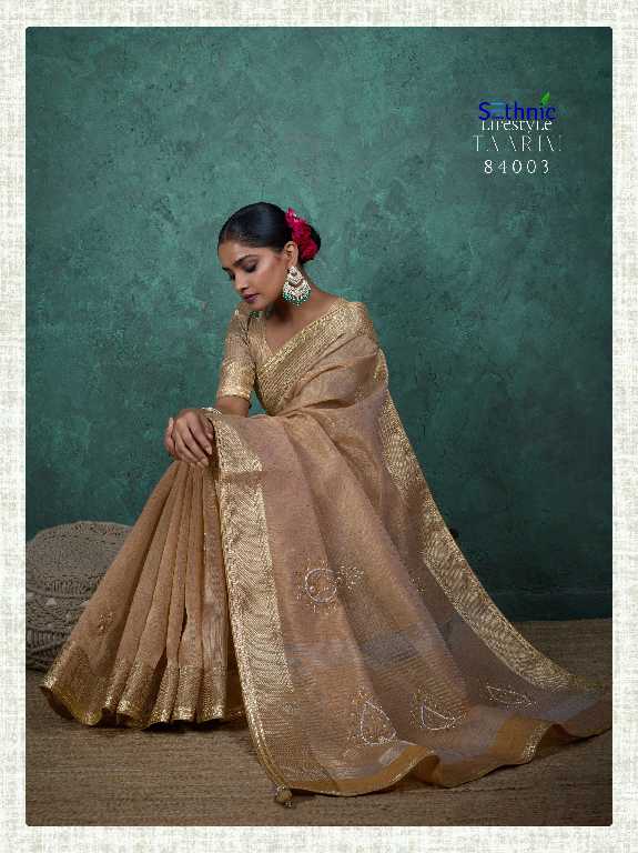 Sethnic Taarini Handwork Linen Wholesale Ethnic Sarees