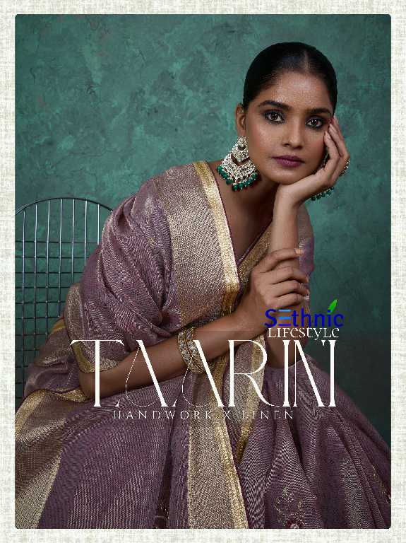 Sethnic Taarini Handwork Linen Wholesale Ethnic Sarees