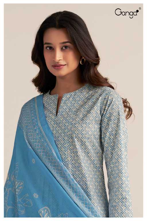 Ganga Lydia S3539 Wholesale Premium Cotton Printed Salwar Suits