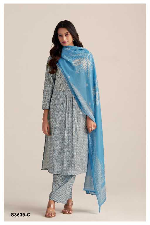Ganga Lydia S3539 Wholesale Premium Cotton Printed Salwar Suits
